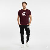 Men’s Round Neck Half Sleeve T-Shirt & Trouser Set | Casual, Gym & Daily Wear Outfit (Black – L)