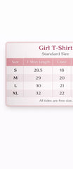 Girls Stylish Half Sleeve T-Shirt – Soft Fabric & Trendy Look Large