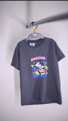 Amazing Mickey Printed T-Shirt for Kids ~ 12-18 Months (Black)