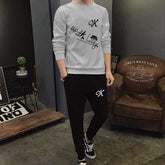 Men’s Printed Tracksuit Set | Soft Fabric T-Shirt & Trouser – Comfortable & Stylish Outfit (L)