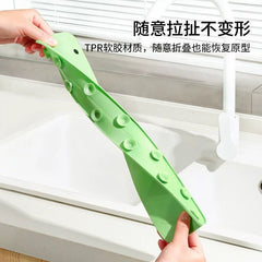 Reusable Silicone Sink Splash Guard β 14 Inch Splashproof Countertop Water Barrier With suction (Random Color)